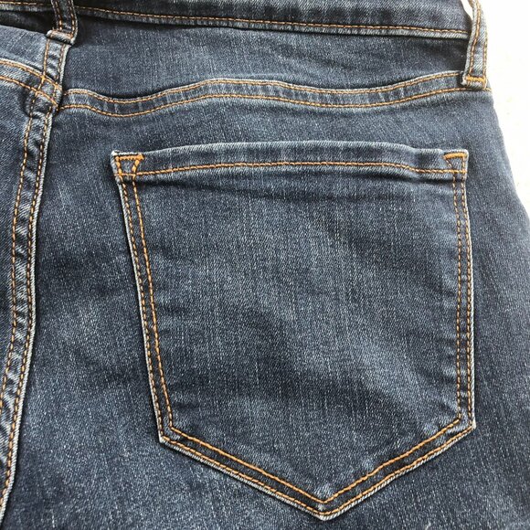 Old Navy Womens Rockstar Jeans 10S Blue Denim Mid-Rise Super Skinny Distressed - Picture 16 of 16